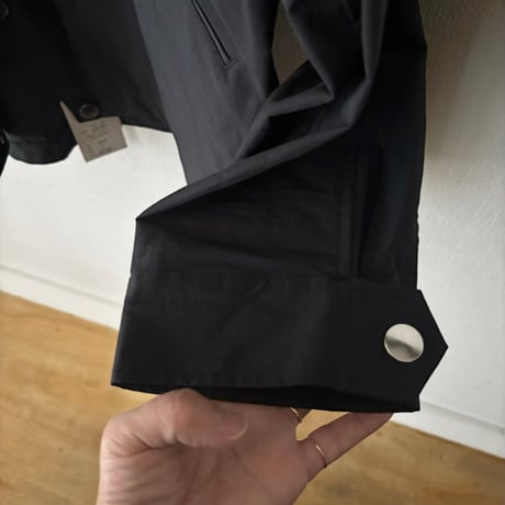 OUVERT ポリエステルナイロン 割繊ウェザーヴィンテージタンブラー撥水加工フーディージャケット