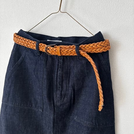 atelier naruse  leather mesh belt
