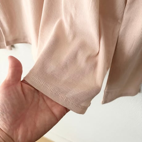 Hands of creation KONAYUKI テレコ クルーネック ロングスリーブ