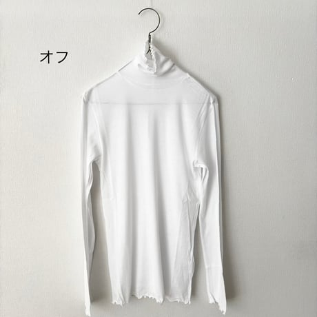 Hands of creation シアーハイツイストフライス タートルネックプルオーバー