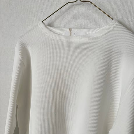 homspun ワッフル長袖プルオーバー