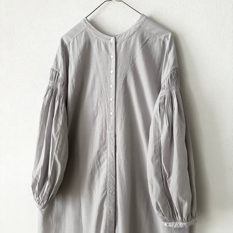Hands of creation コットンキュプラ フィブリル加工2wayクルーネックワンピース
