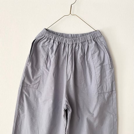 homspun バルキーシーチングギャザーパンツ ・ブルーグレー