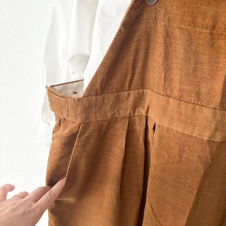somewearclothing  TOP糸シャツコール サロペットスカート
