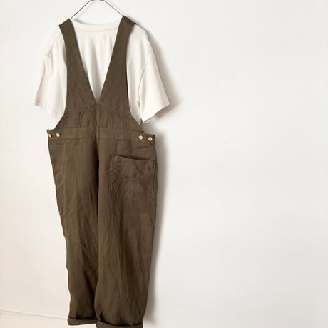 somewearclothing ヴィンテージリネン サロペット