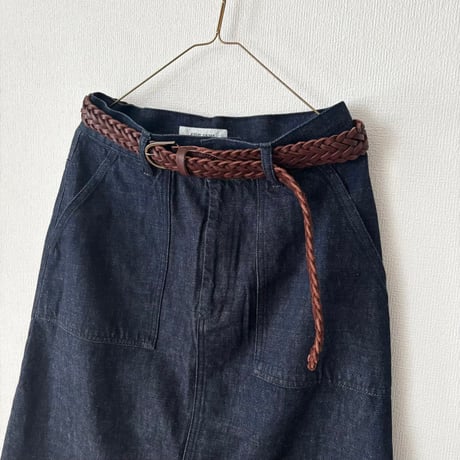 atelier naruse  leather mesh belt