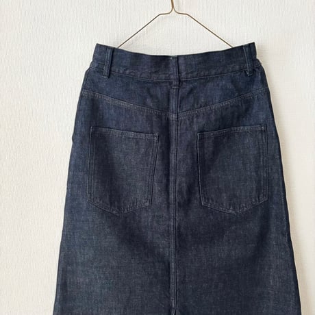 atelier naruse  cotton denim tight skirt