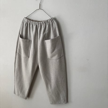 NATURAL LAUNDRY ウールリング ワイドテーパードパンツ