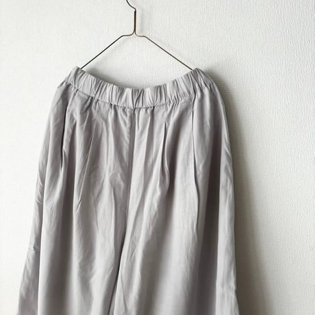Hands of creation コットンキュプラ フィブリル加工キュロットパンツ
