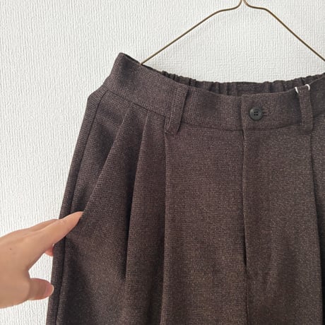 yuni コットンアクリルウール 2tack pants