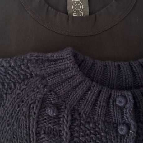 Hands of creation  　ペルー Hand Knit ハイネック2wayラグランカーディガン