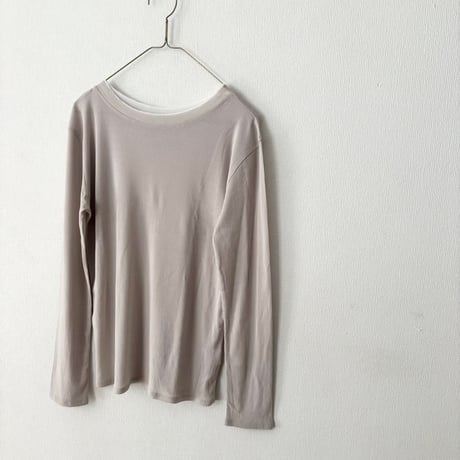 Hands of creation KONAYUKI テレコ クルーネック ロングスリーブ