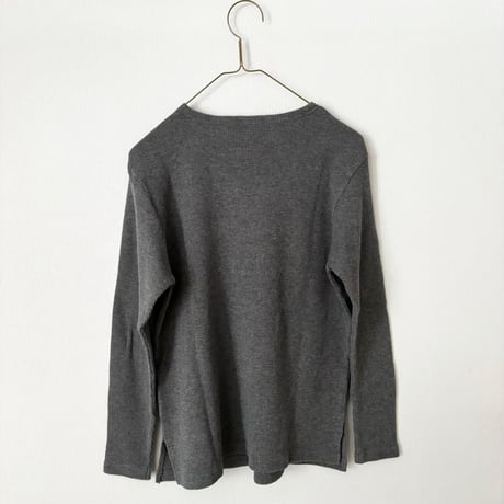 homspun ワッフル長袖プルオーバー
