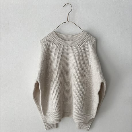Hands of creation  COTTON WOOL 5G クルーネックプルオーバー