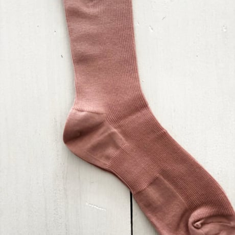 homspun 防縮ウール リブソックス