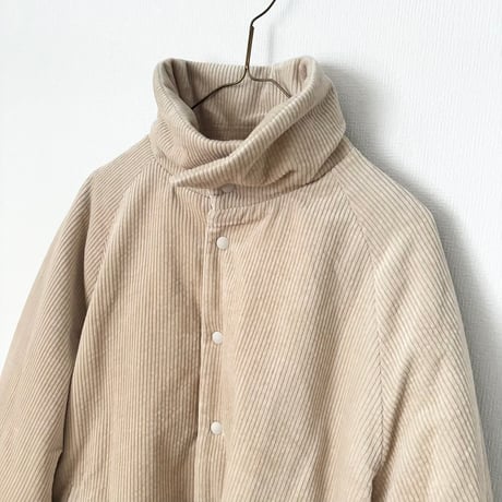 atelier naruse corduroy padded balmacaan jacket