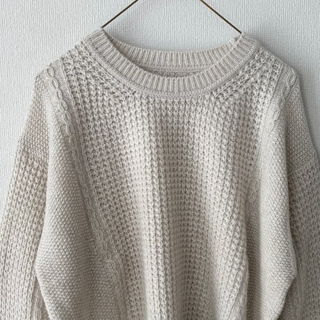 Hands of creation  COTTON WOOL 5G クルーネックプルオーバー