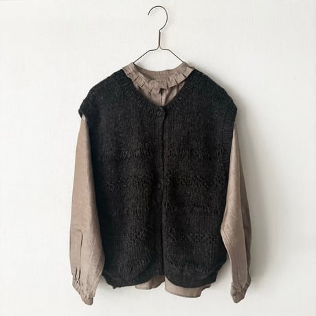 Hands of creation  アルパカウール ペルーHAND KNIT 2wayベスト
