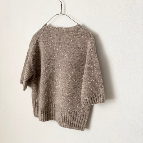 homspun ナチュラルネップ 半袖プルオーバー