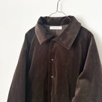 atelier naruse corduroy padded balmacaan jacket・khaki