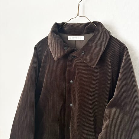 atelier naruse corduroy padded balmacaan jacket・khaki