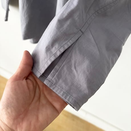 homspun バルキーシーチング フラットカラーブラウス