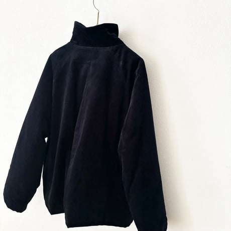 atelier naruse corduroy padded balmacaan jacket・dark navy
