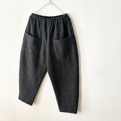 NATURAL LAUNDRY ウールリング ワイドテーパードパンツ