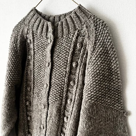 Hands of creation  　ペルー Hand Knit ハイネック2wayラグランカーディガン