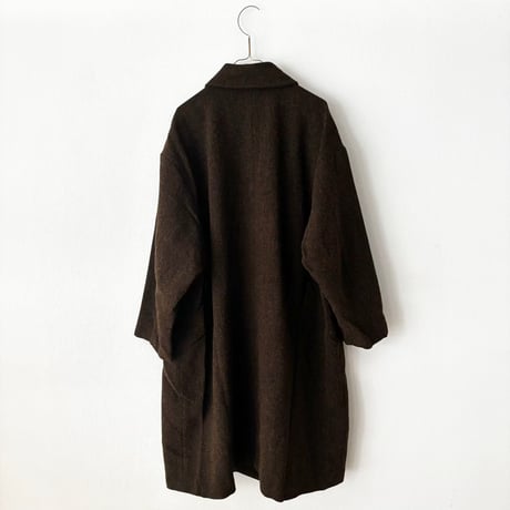 UNIVERSAL TISSU オリジナルウールヘリンボン オーバー ピーコート