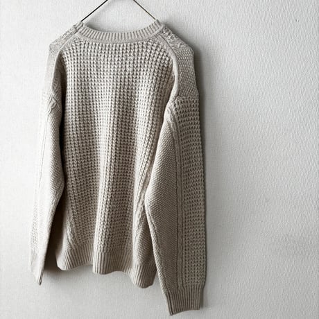 Hands of creation  COTTON WOOL 5G クルーネックプルオーバー
