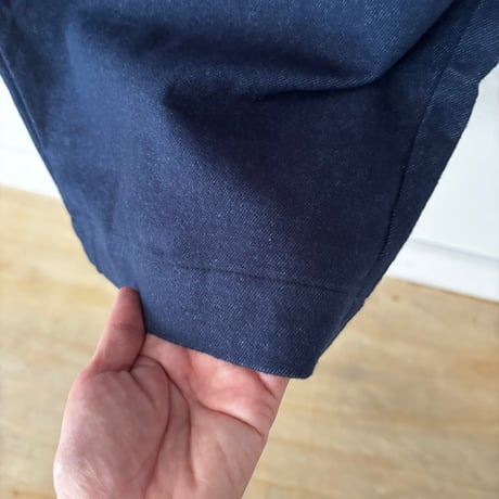 UNIVERSAL TISSU  コットンネル サイドタックパンツ