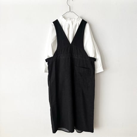 somewearclothing  TOP糸シャツコール サロペットスカート