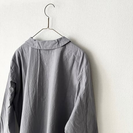 homspun バルキーシーチング フラットカラーブラウス
