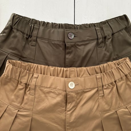 UNIVERSAL TISSU  コットンツイル サイドタックパンツ