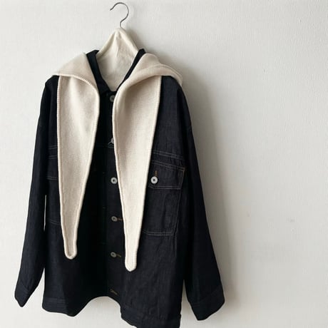 HAU  knit hood muffler