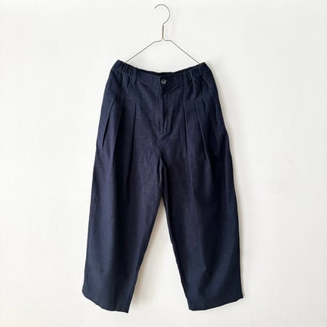 UNIVERSAL TISSU  コットンネル サイドタックパンツ