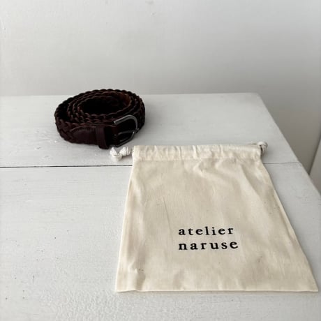 atelier naruse  leather mesh belt