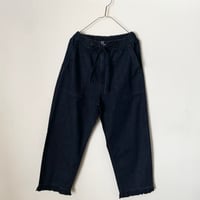 buoybuoy　8オンスDENIM  HEM FRILL PANTS・INDIGO
