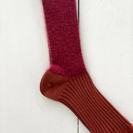 homspun モヘア×コットン ソックス