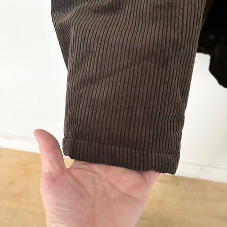 atelier naruse corduroy padded balmacaan jacket・khaki