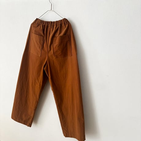 raha モールスキン バックゴムワイドパンツ