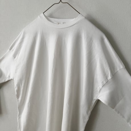 homspun 40/2天竺 長袖裾ロックプルオーバー