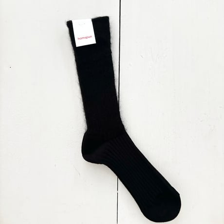 homspun モヘア×コットン ソックス
