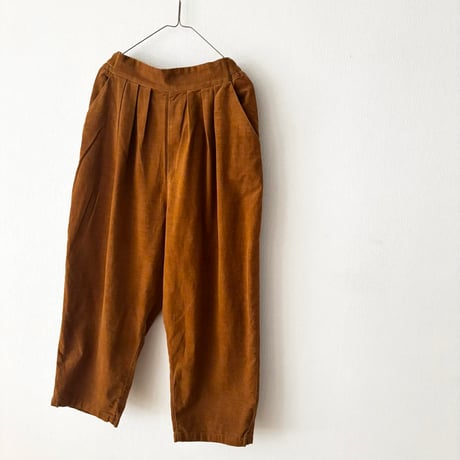 somewearclothing TOP糸ソフトシャツコール タックパンツ