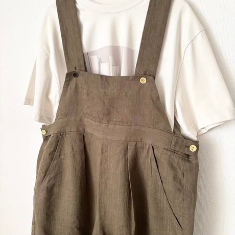 somewearclothing ヴィンテージリネン サロペット
