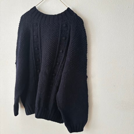 Hands of creation  　ペルー Hand Knit ハイネック2wayラグランカーディガン