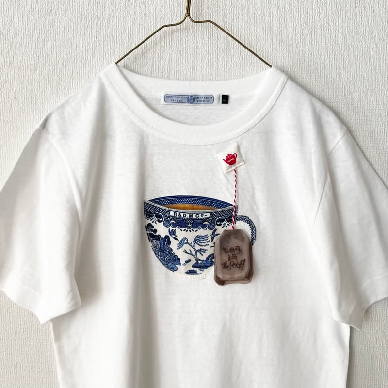 オールドマンズテーラー BLUE WILLOW MILK TEA T SHIRT・Lサイズ