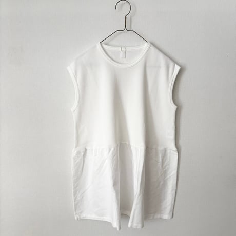 homspun ワッフルノースリーブプルオーバー