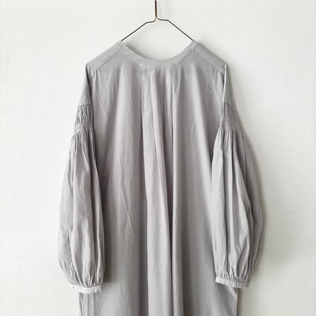 Hands of creation コットンキュプラ フィブリル加工2wayクルーネックワンピース